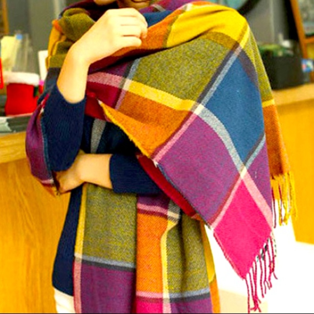 Colorful Tartan Plaid Scarf